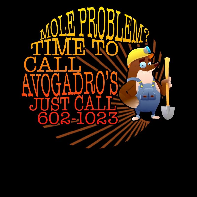 Mole Day Shirt, Mole Problem 602-1023 Avogadro's