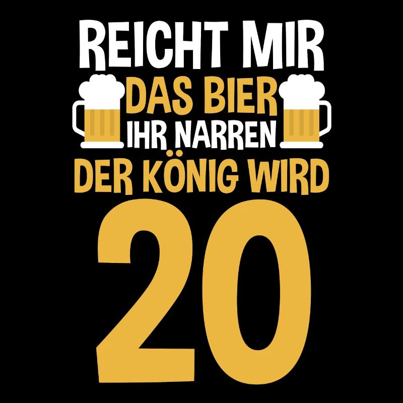 Bier Zwanzig Zwanzigster 20 Jahre Geburtstag