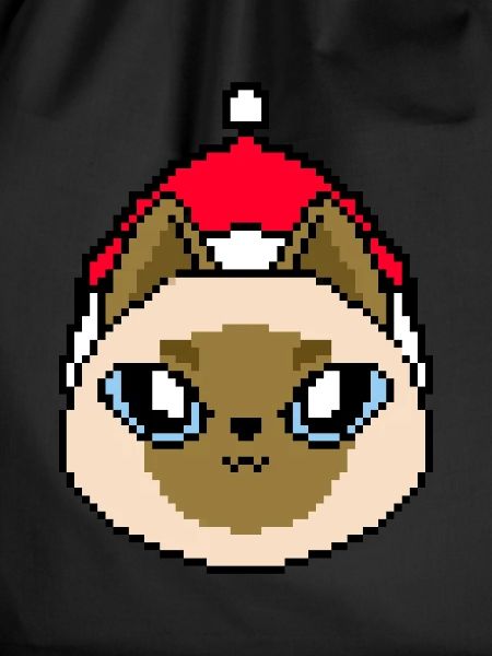 Pixelated Siamese Christmas - Funny
