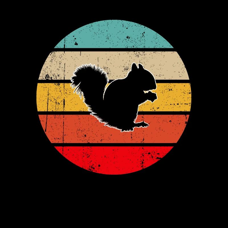 Eichhörnchen Retro