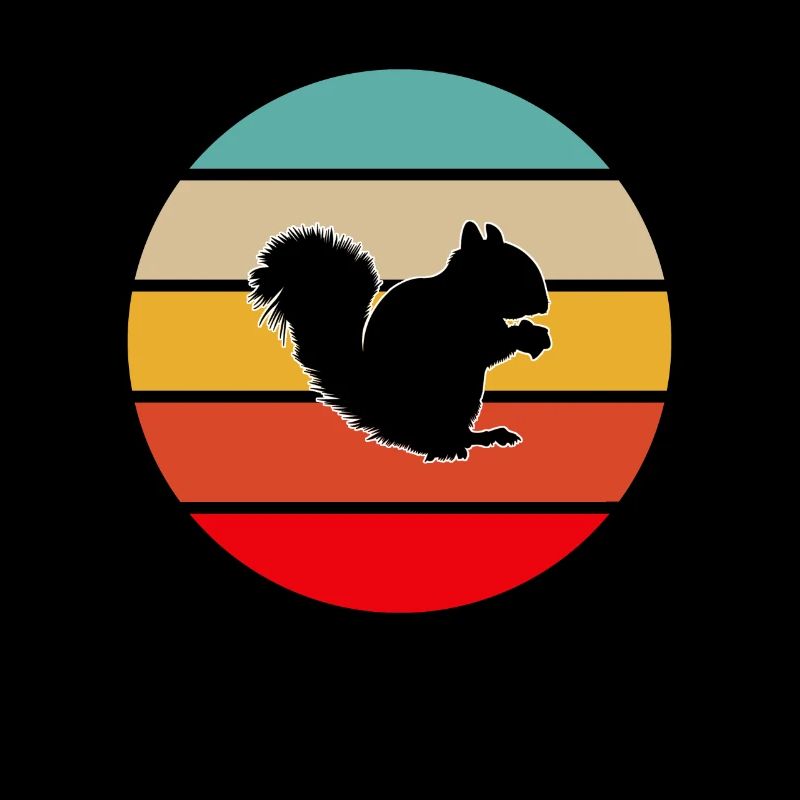Eichhörnchen Retro