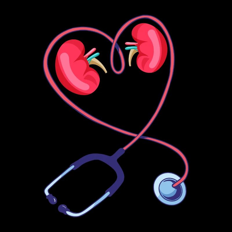 Technicien en dialyse Stéthoscope Amour Néphrologue