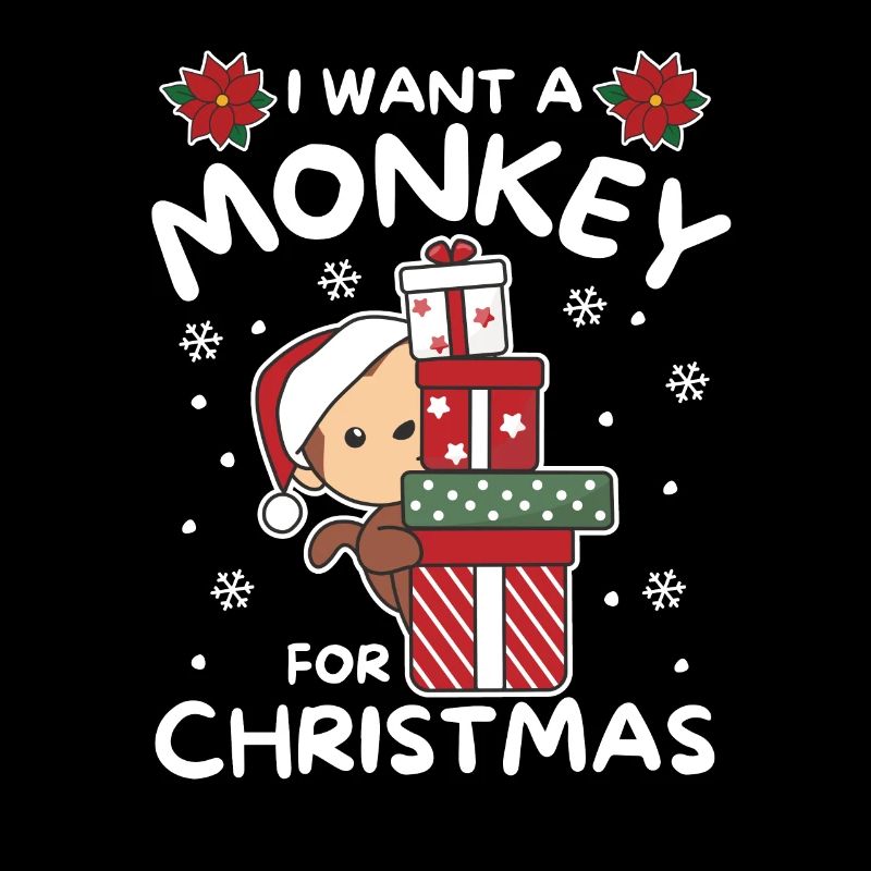 Ich will ein Affe zu Weihnachten süße Affen