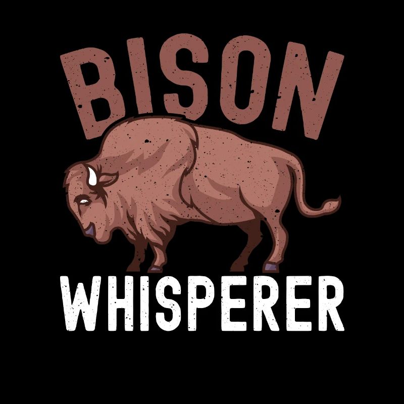 Bison Whisperer Vache Bison Buffle Buffle d’eau