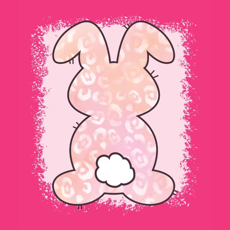 Leopard Print Bleached Easter