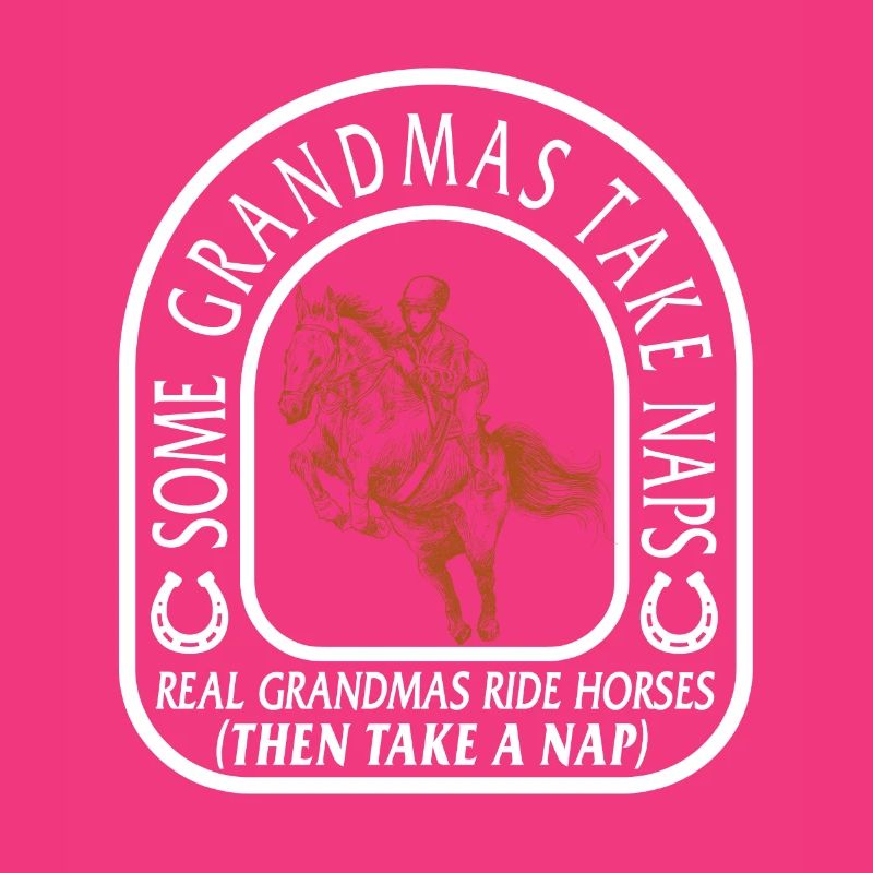 Hemd, echte Omas reiten Pferde lustiges Tee,