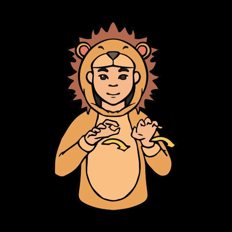 Leo ASL Hand Gestures Deaf Hearing Loss
