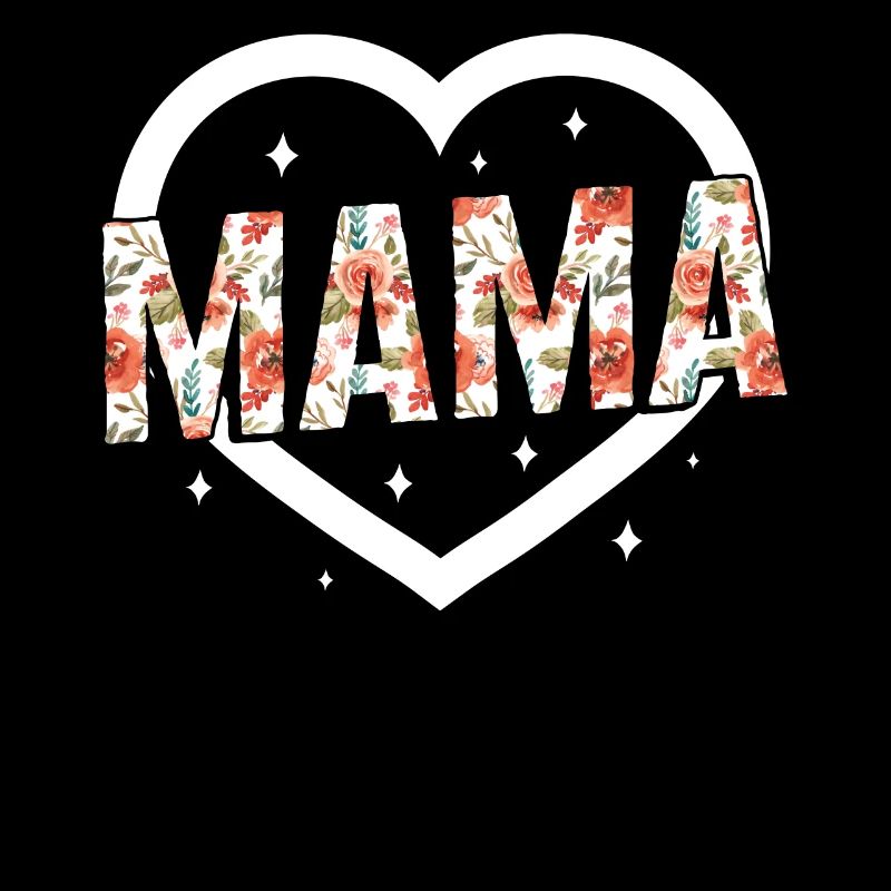Mutterhemd, Mama Einfaches Blumendesign Tee, niedlich