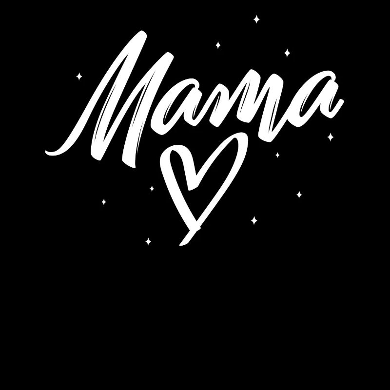 Mutterhemd, Mama Simple Heart Design Tee, niedlich