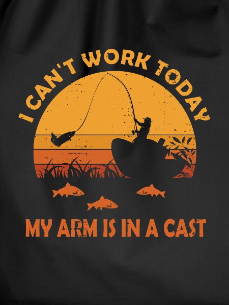Funny Fishing Design Fisherman