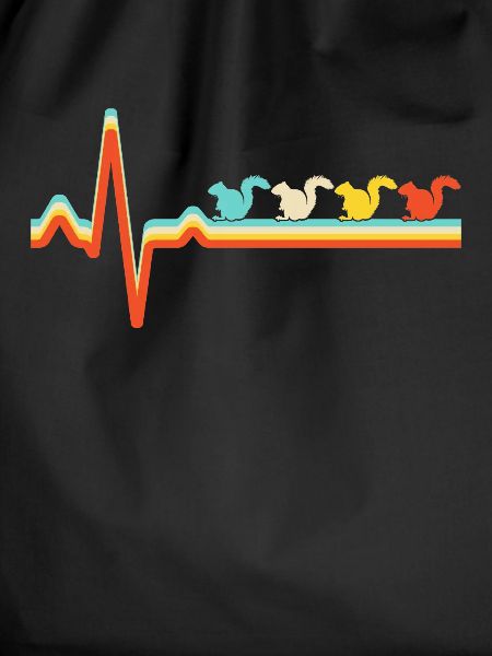 Squirrel retro heartbeat