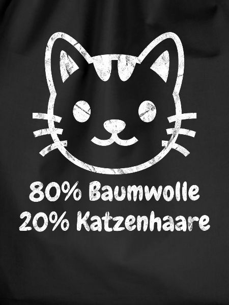 Katzenhaar Baumwolle Witzshirt