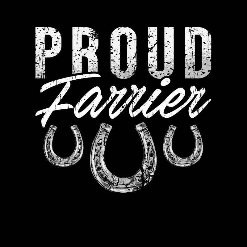 Maréchal-ferrant fier Farrier forgeant Fer à cheval Métallurgie