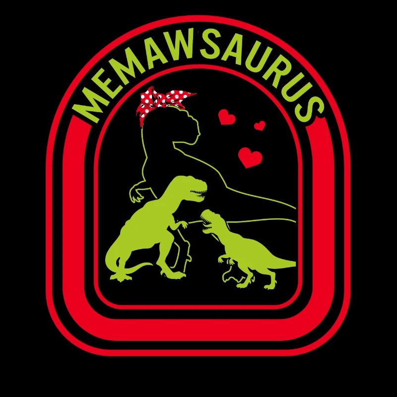 Großmutter Hemd, Memawsaurus Dinosaurier Herz T-Shirt
