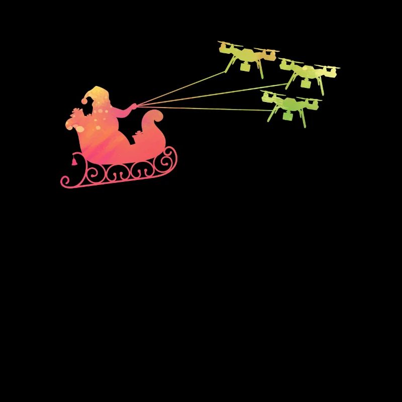 Christmas Drone Pilot - Funny Santa Claus Drone Pi