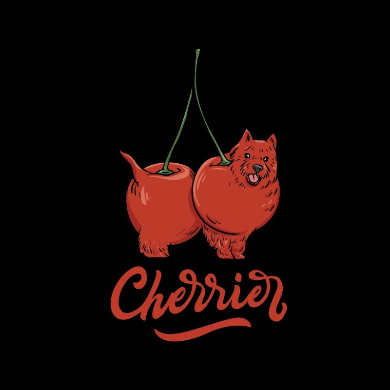Tiere Cherry Fruit "cherrier" Terrier Dog