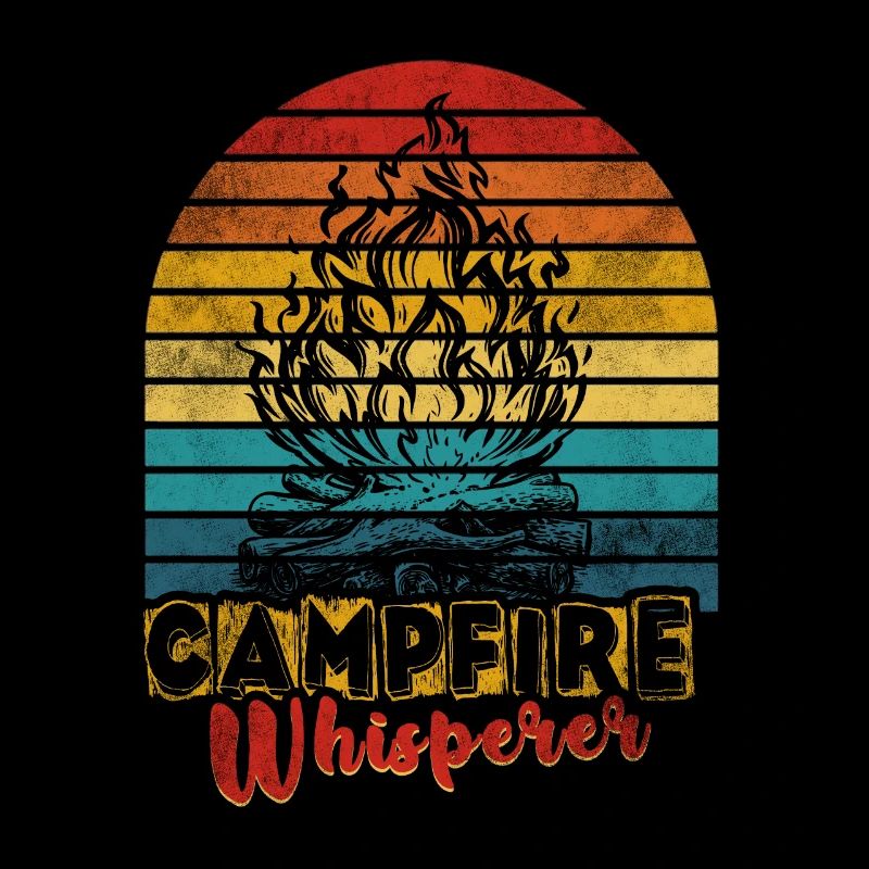 Feu de camp de camping