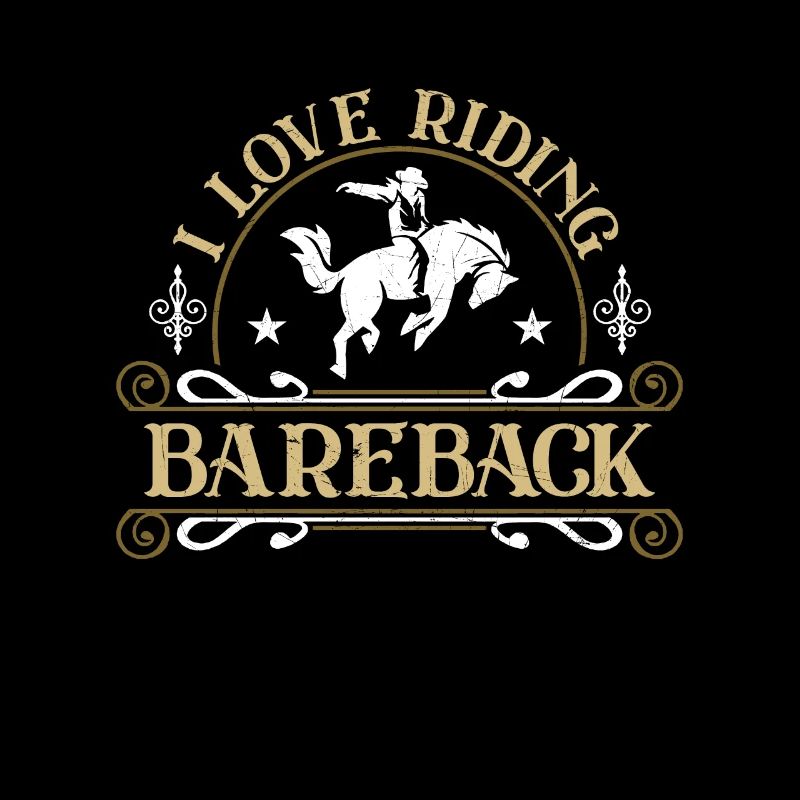 Bareback Riding I Love Riding Bareback Rodeo Rider