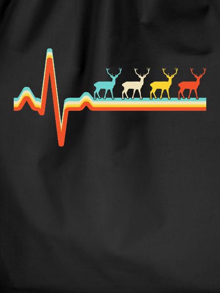 Deer Retro Heartbeat