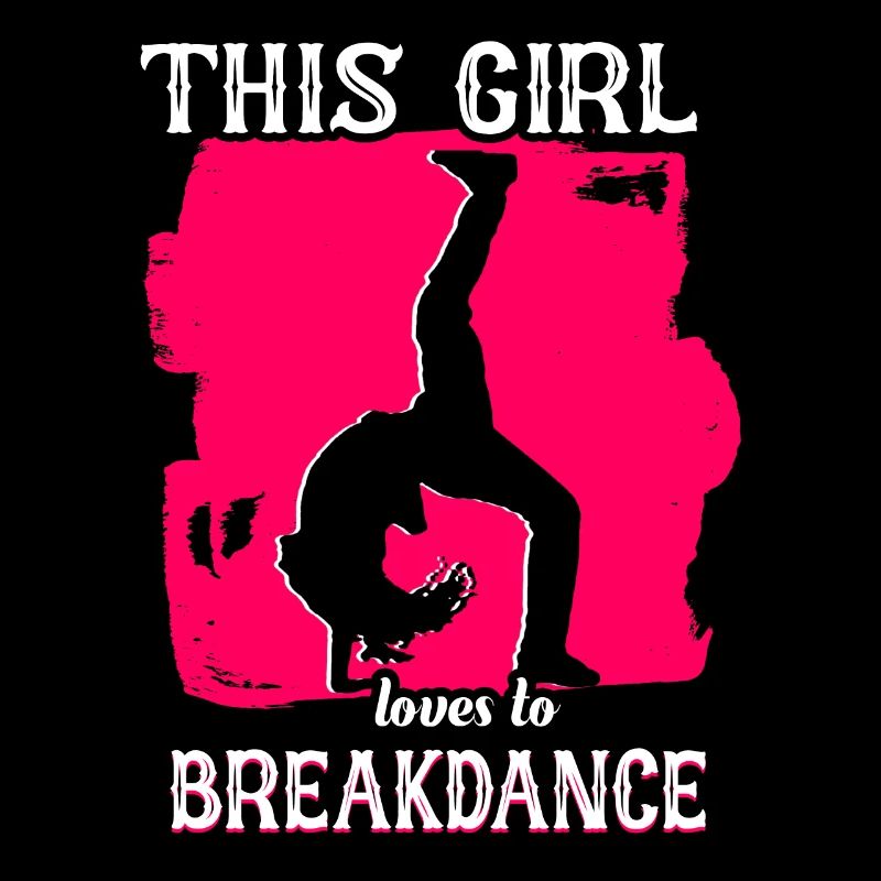 Break dance girl break dancer