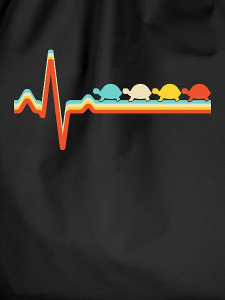 Turtle Retro Heartbeat