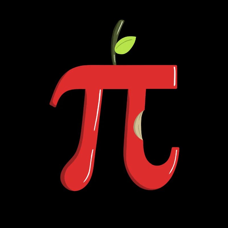 Apple Pi - Professeur de mathématiques amusant pour le Pi Day