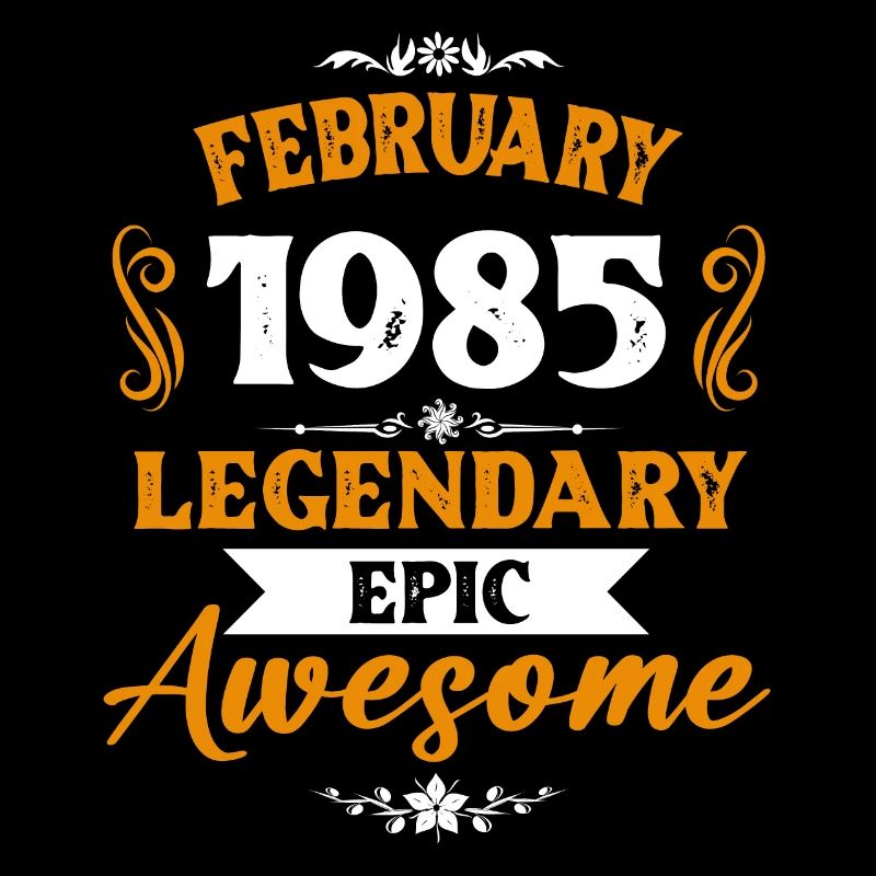 Februar 1985 Legenden Geburtstag Geschenk