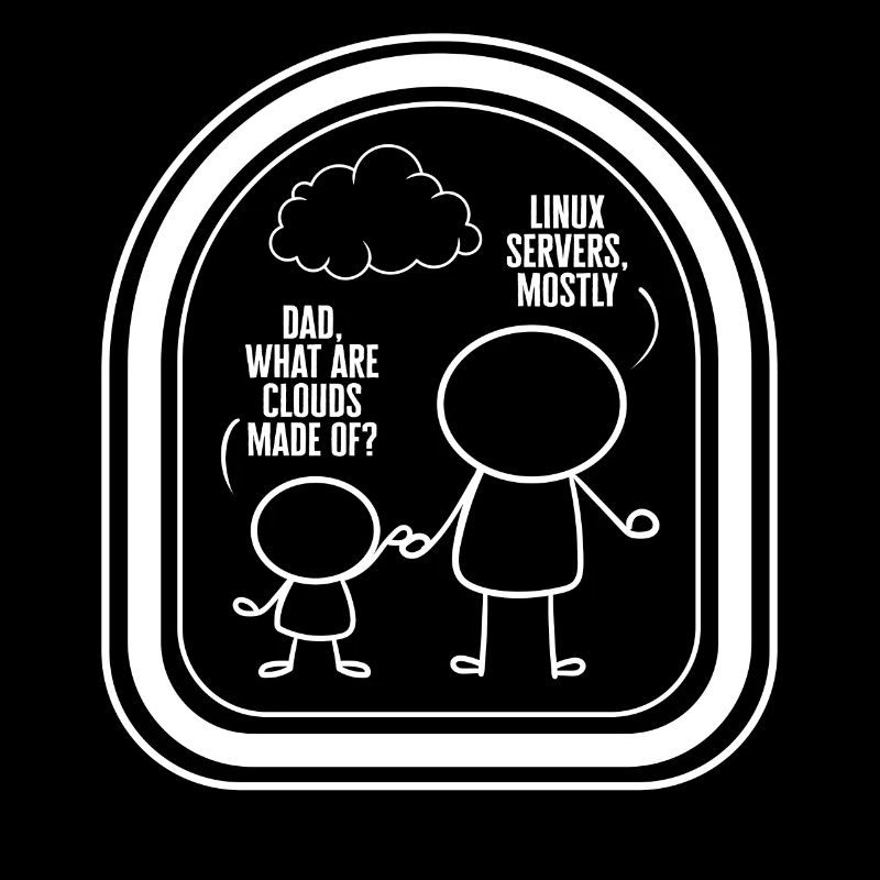 Chemise de programmeur, papa de quoi sont faits les nuages