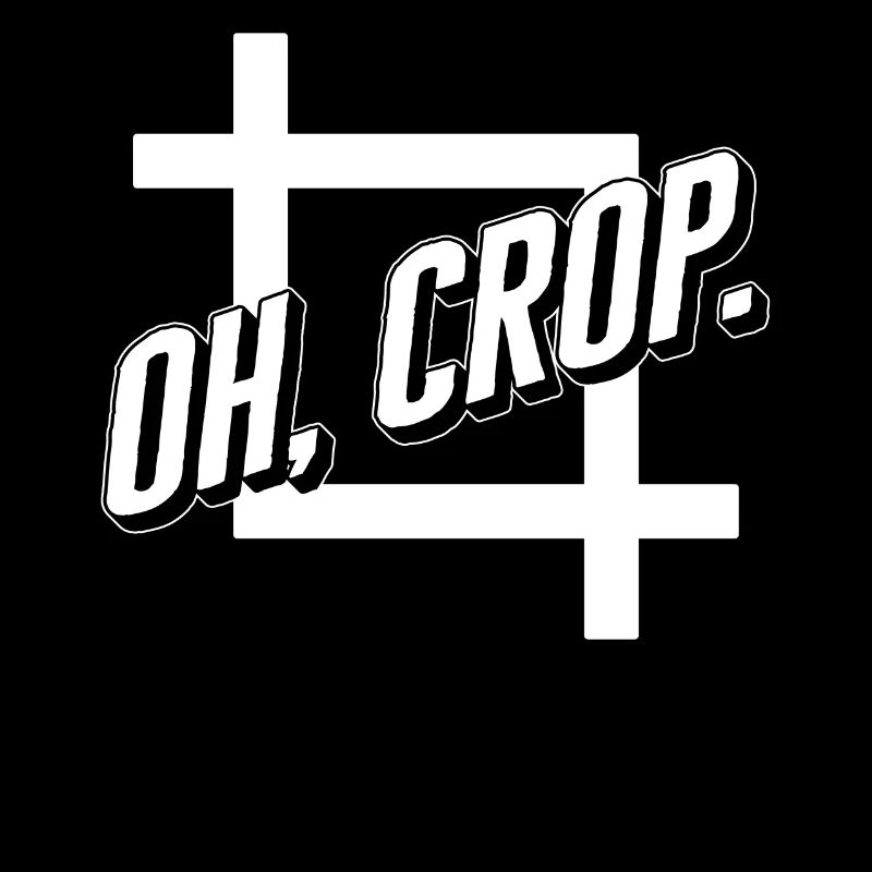 Graphic Designer Shirt, Oh Crop Cropping Tool Tee