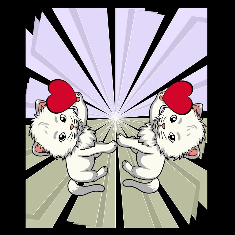 Heart Cats Congratulations Birthday