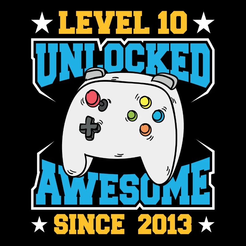 Level 10 Freigeschaltet Awesome Since