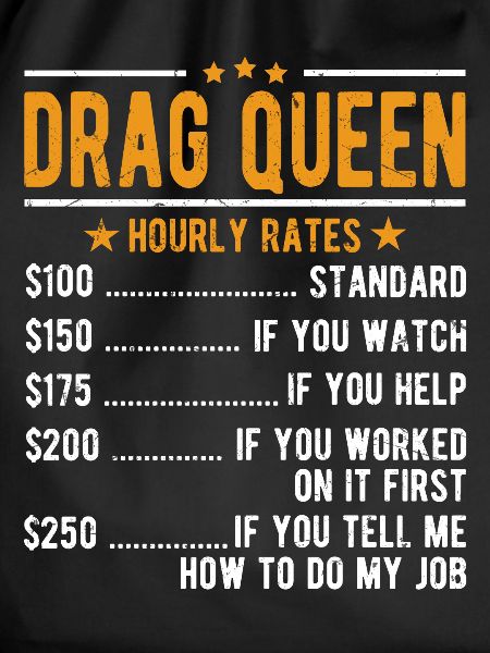 Drag Queen Hourly Wage
