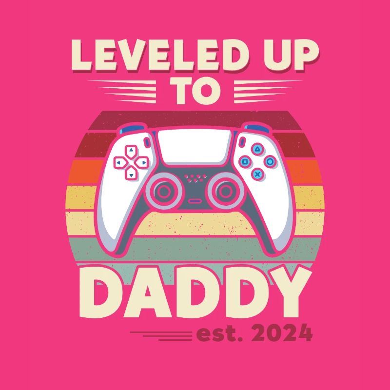 Leveled Up To Daddy Est. 2023 Controller