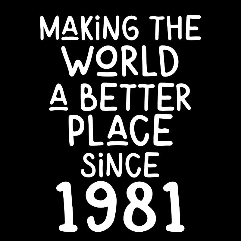 Making the World a better place since 1981