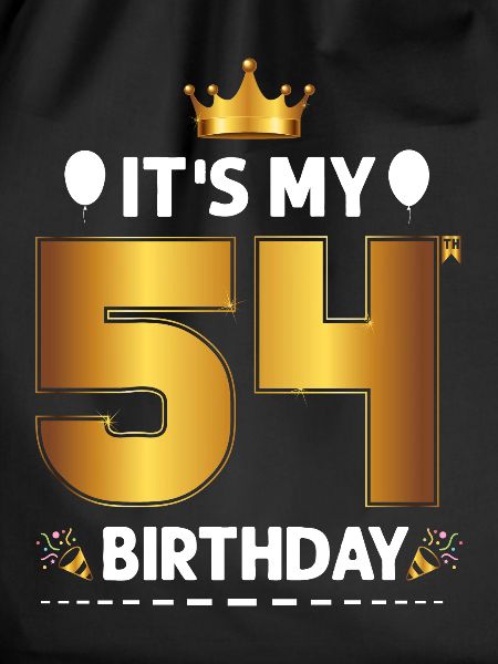 54th birthday 54 years