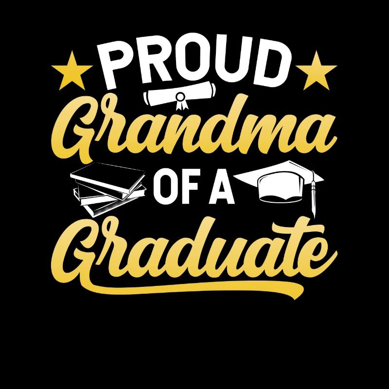 Stolze Großmutter Eines Absolventen Absolvent