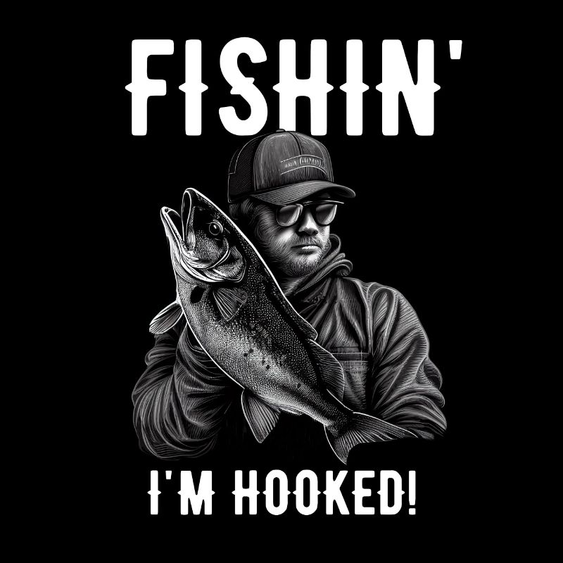 Fishin I’m Hooked - Pêcheur drôle