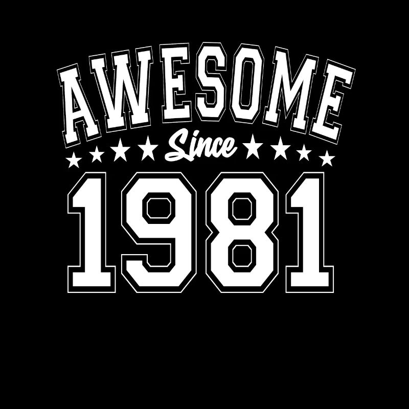 Awesome Since 1981 Birthday 1981 Vintage 1981