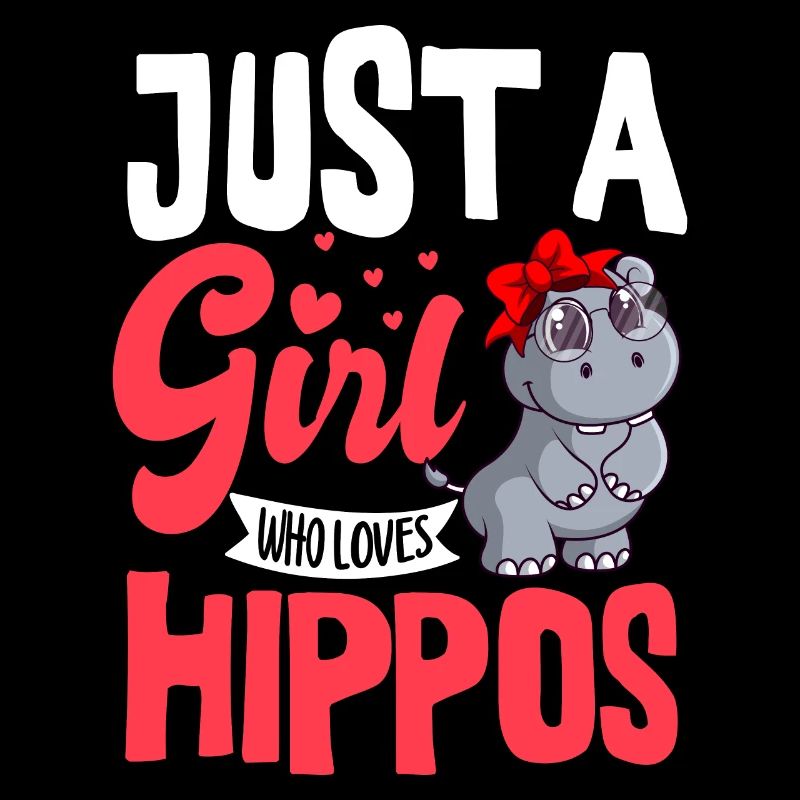 Ein Mädchen Das Flusspferde Liebt Hippopotamus