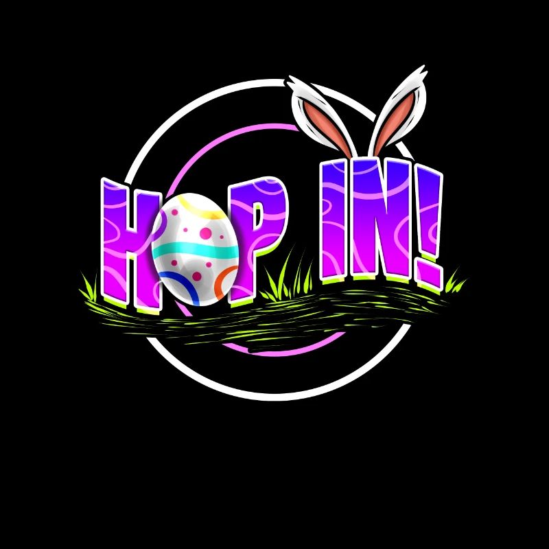 Easter Rabbit Hoop In To Easter