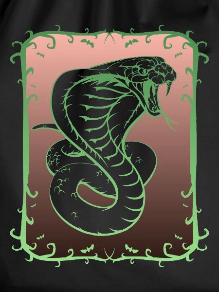 Cobra snake, poison tooth
