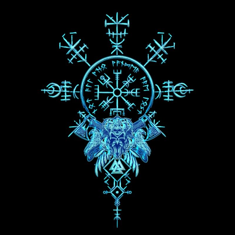 Keltischer Vikinger Vegvisir Kompass Wikinger