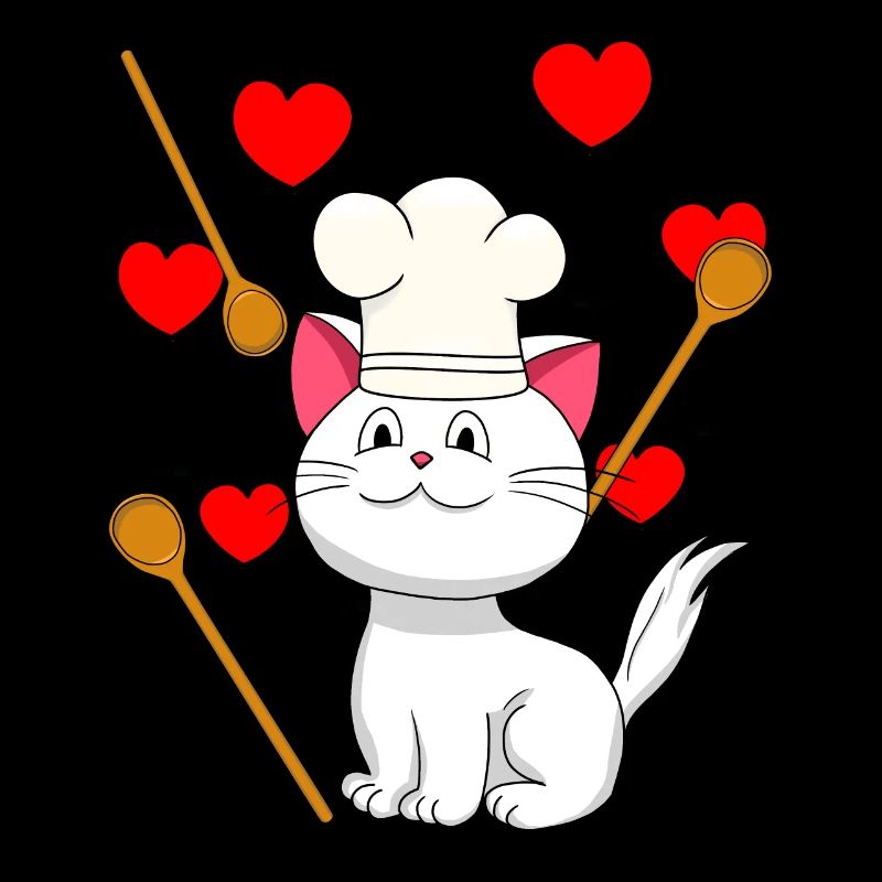 Cat Chef Birthday Gift Hobby Chef Cooking