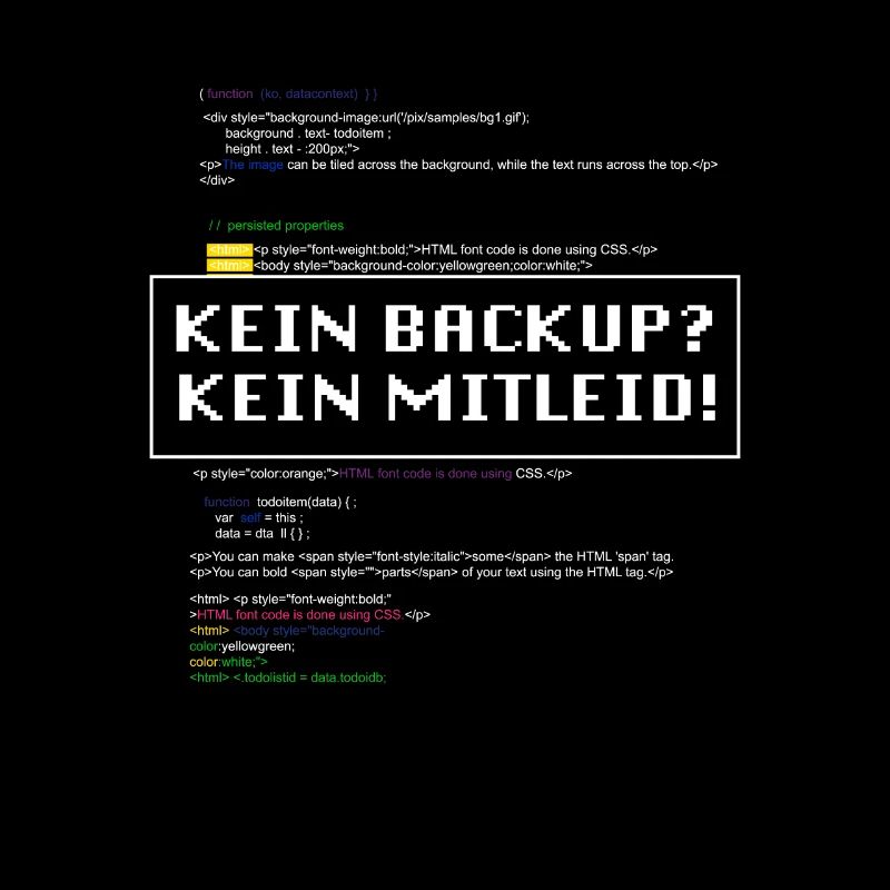 Kein Backup Kein Mitleid IT-Berater Admin