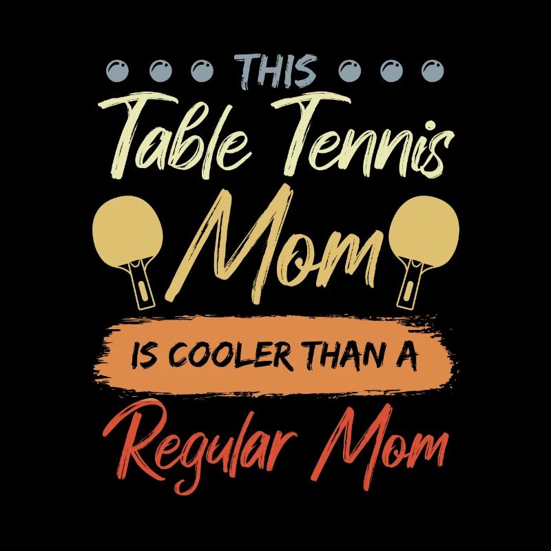 Funny table tennis mom