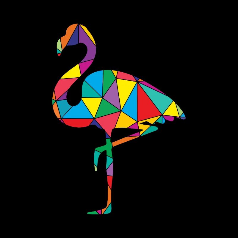 Flamant polygone animal sauvage