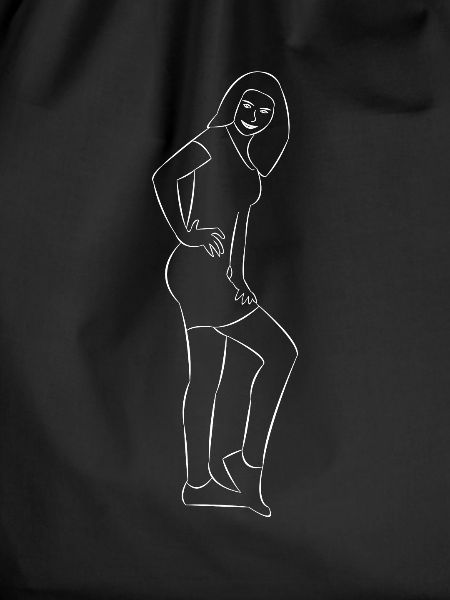 pretty woman drawn