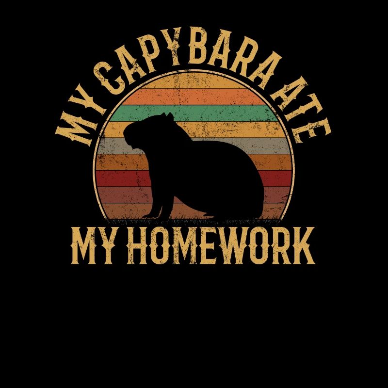 Capybara a mangé mes devoirs, capybara