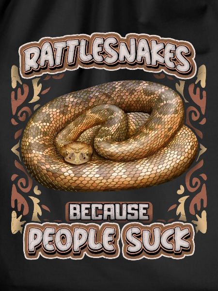 Snake, rattlesnake, slogan People-Suck