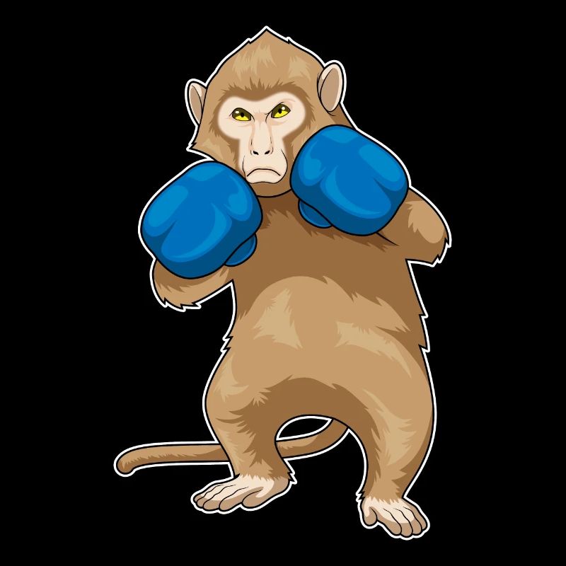 Affe Boxer Boxhandschuhe Sport